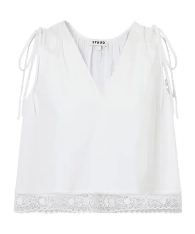 Staud Elena Vest In White