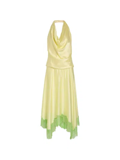 Staud Elira Midi Dress In Brown