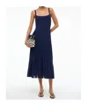 Staud Ellen Dress Navy In Blue
