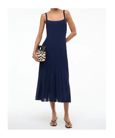 Staud Ellen Dress In Blue