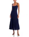 Staud Ellen Dress Navy In Blue