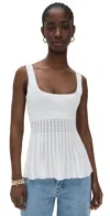 Staud Ellen Top Ivory In White