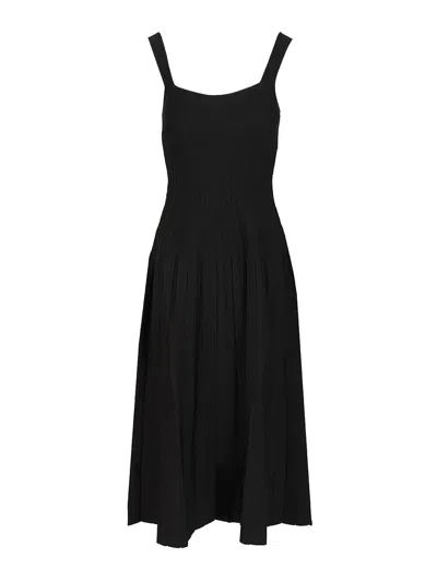 STAUD VESTIDO LARGO - NEGRO