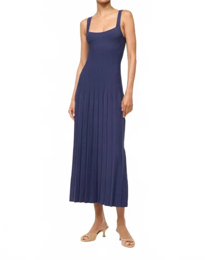 Staud Ellison Dress In Navy