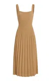 Shop Staud Ellison Knit Midi Dress