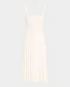 Staud Ellison Dress In Ecru