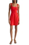 Staud "ellison" Short Dress In Multi