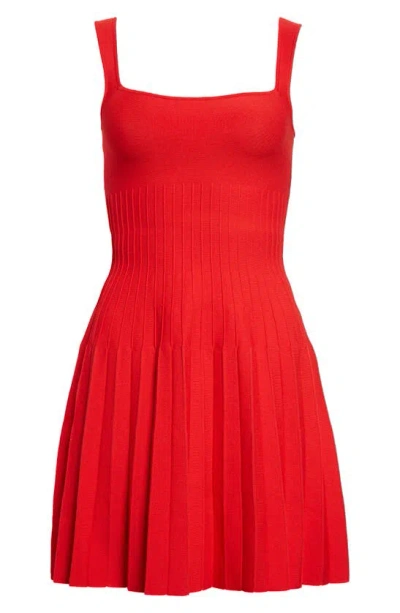 Staud Ellison Minidress In Red Rose