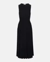 Staud Elyse Knit Midi Dress In Black