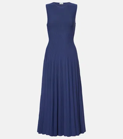 Staud Midikleid Elyse In Blau