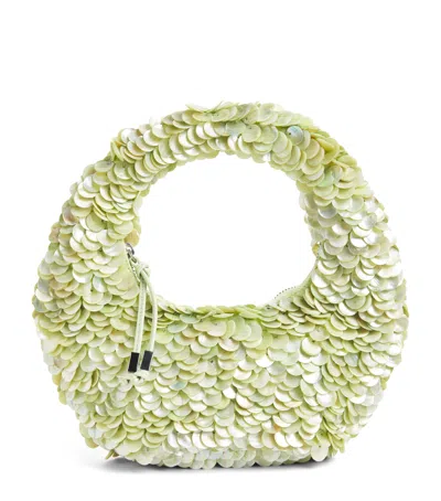 Staud Embellished Reef Top-handle Bag In Green