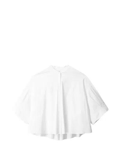 Staud Enzo Pleated Blouse In White