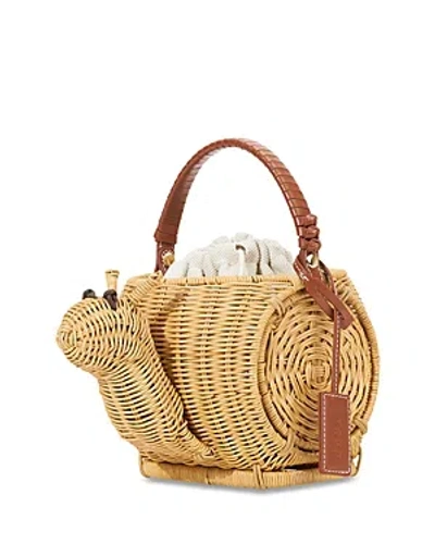 Staud Escargot Wicker Basket Bag In Natural