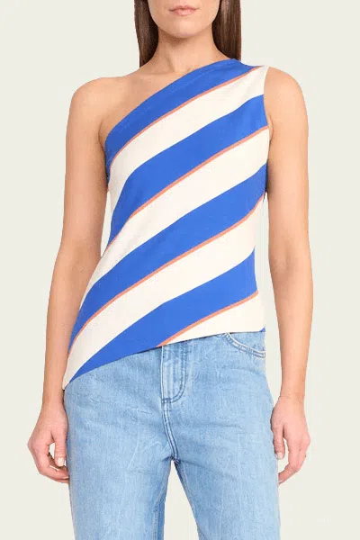 Staud Esme Top In Yacht Rugby Stripe