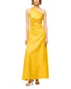 Staud Este Silk Blend Dress In Sunset Gold