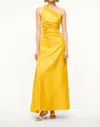 Staud Este Silk Dress In Sunset Gold In Multi