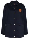 Staud Estero Jacket Navy In 蓝色