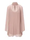 Staud Esther Mini Dress In Taupe In Gray