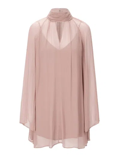 STAUD STAUD ESTHER MINI DRESS IN TAUPE