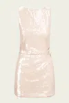 Staud Eton Sequined Dress In Moon