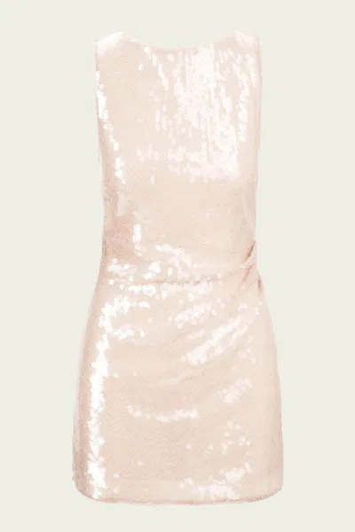 Staud Eton Sequined Dress In Moon