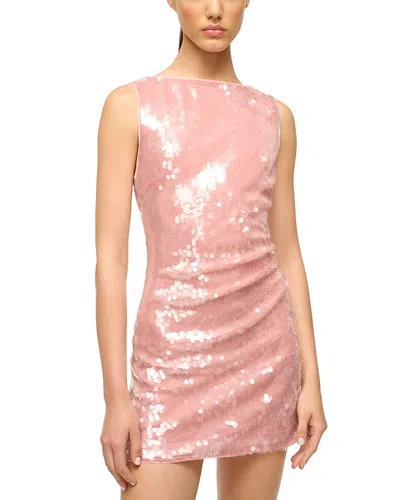 STAUD ETON SEQUINED DRESS