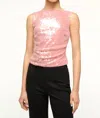 Staud Eton Top In Sienna In Gold