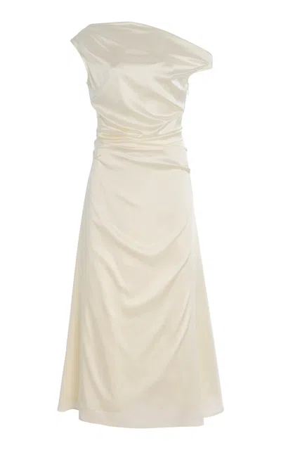 STAUD EXCLUSIVE PHARE STRETCH-SILK DRESS