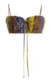 Staud Exclusive Sade Silk Top In Multi