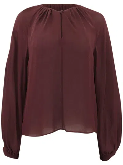 Staud Fabian Top In Burgundy
