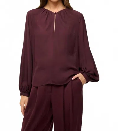 Staud Fabian Top In Merlot In Red