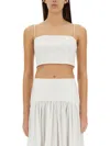 Staud Cropped Cotton Tank Top