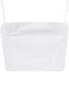 Staud Cropped Cotton Tank Top In White