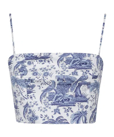 Staud Federico Top In Blue