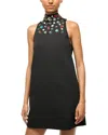 Staud Finn Celestial Mini Dress In Black Celestial