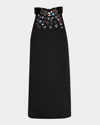 Staud Finn Celestial Mini Dress In Black Celestial