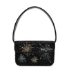 Staud Beaded-firework Shoulder Bag In Black