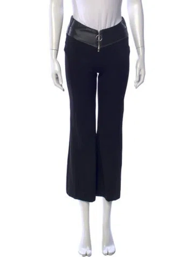 Pre-owned Staud Flared Pants In Black