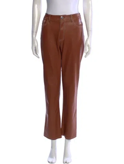 Pre-owned Staud Flared Pants In Neutral