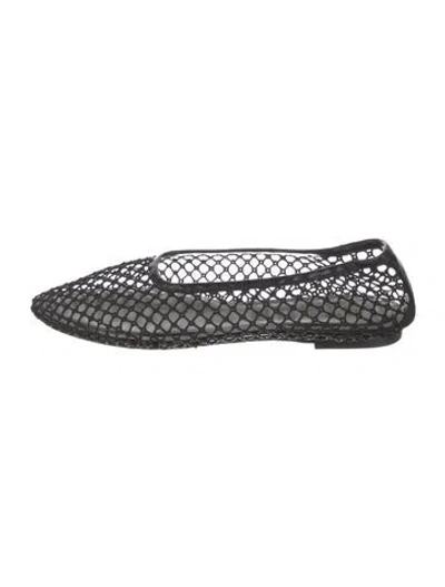 Pre-owned Staud Flats In Black