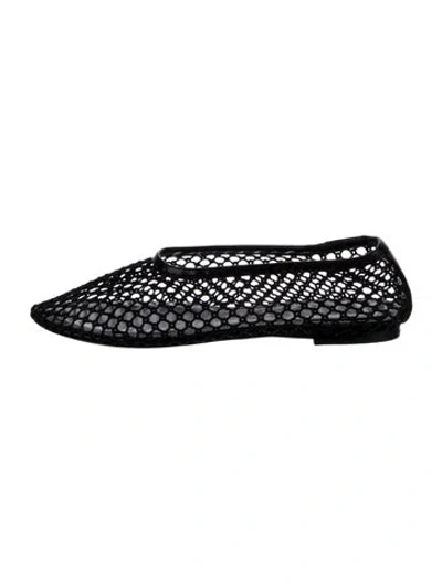 Pre-owned Staud Flats In Black