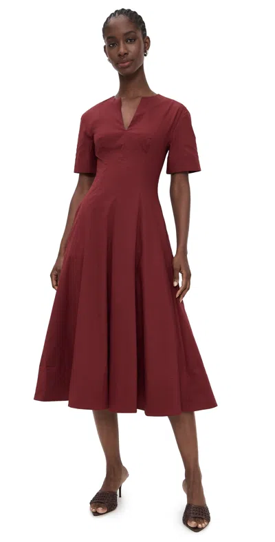 Staud Frances Dress Sangria In Red