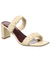 Staud Ruched Double-strap High-heel Sandals