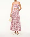 Staud Frederico Tank Top In Bordeaux Toile In Multi