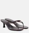 Staud Freja Thong Kitten Heel In Espresso In Brown