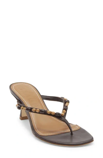 Staud Freja Woven Thong Slide Sandal In Multi