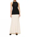 Staud Gabrielle Beaded Drop-waist Dress In Multi