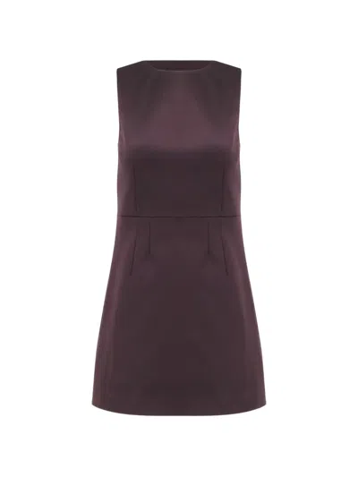 Staud Garden Duchess Satin Minidress In Purple