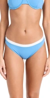 STAUD GEMMA BIKINI BOTTOMS AZURE/WHITE