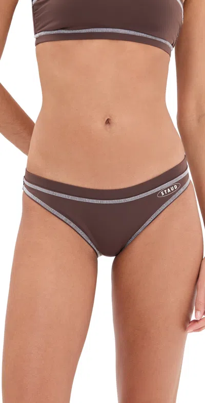 Staud Gemma Bikini Bottoms Java In Brown